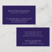 38 Moderne Berufliche Visitenkarten-Pflaumenfarbe Visitenkarte (Vorne/Hinten)