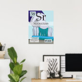 38. Periodischer Strontiumtisch (Sr) der Elemente Poster (Heimbüro)