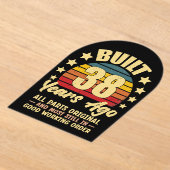 38 Years Ago All Parts Original 38th Birthday Acryleinladungen (Ablage )