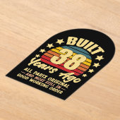 38 Years Ago All Parts Original 38th Birthday Acryleinladungen (Ablage )