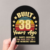 38 Years Ago All Parts Original 38th Birthday Acryleinladungen (Insitu (Handheld))