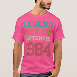 38 Years Old Gifts Legend Since September 1984 38t T-Shirt