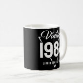 38 Years Old Vintage 1984 38th Birthday Kaffeetasse (VorderseiteRechts)