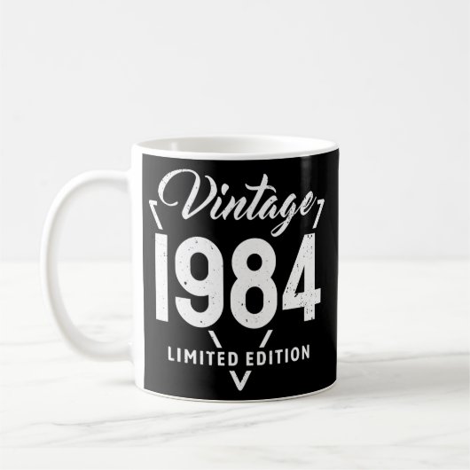 38 Years Old Vintage 1984 38th Birthday Kaffeetasse (Links)