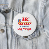 38th Wedding Anniversary Las Vegas Trip Button (Beispiel)