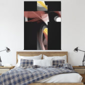 38x50" Trend Abstract Art Black White Powdery  Leinwanddruck (Insitu (Schlafzimmer))