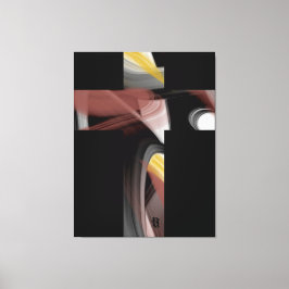 38x50" Trend Abstract Art Black White Powdery  Leinwanddruck