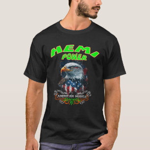 392 Hemi Power Patriotic Eagle Muscle Car Design T-Shirt