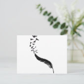 3947367_15653147_feder_voegel_orig.png postkarte (Stehend Vorderseite)
