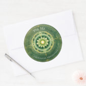 396 Hz Solfeggio-Frequenz-Aufkleber Runder Aufkleber (Umschlag)