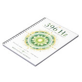 396 Hz Solfeggio-Frequenz Notizbuch – Lass Angst l Notizblock (Linke Seite)