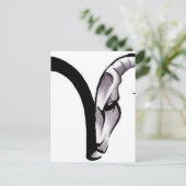 398ed2e311876f65315abc50c5e40934—aries-ram-tattoo postkarte (Stehend Vorderseite)