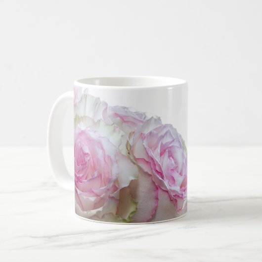 3998-Feine Pink Rose Tasse (Vorderseite Links)
