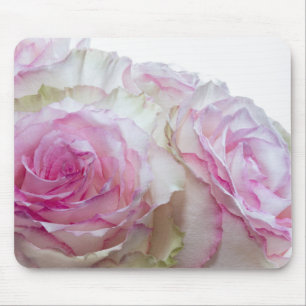 3998-Rosen, rosa und weiß Mousepad