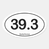 39.3 Goofy Runner - Oval Sticker (Vorderseite)