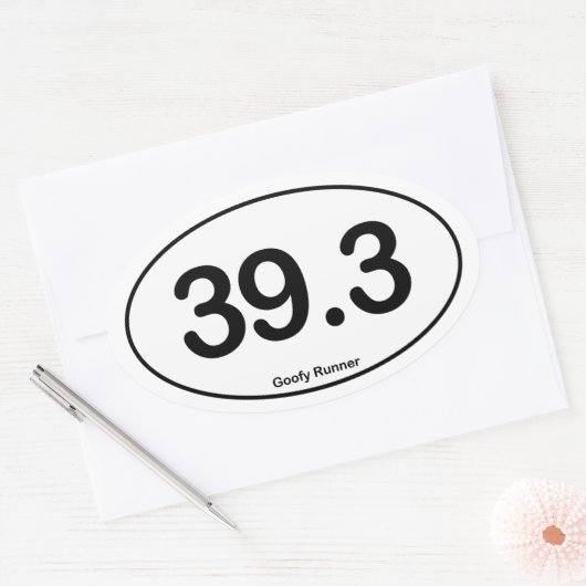 39.3 Goofy Runner - Oval Sticker (Umschlag)