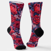 39 Crew-Socken mit Blumenmuster Socken (Gewinkelt)