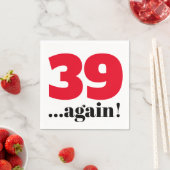 39 erneut Geburtstagsfeier Serviette (Beispiel)