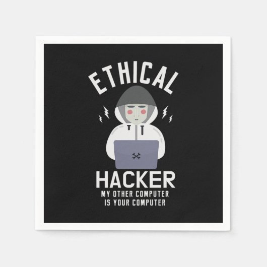 39.Ethischer Hacker mein anderer Computer ist Ihr Serviette (Vorderseite)