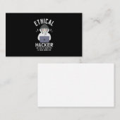 39.Ethischer Hacker mein anderer Computer ist Ihr Visitenkarte (Vorne/Hinten)