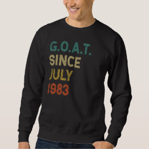 39. Geburtstag 39 Jahre alte Ziege seit Juli 1983 Sweatshirt