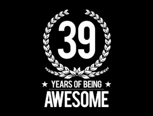 Alles Gute Zum Geburtstag Zahl 39 Grusskarte Fur 39 Jahre Im Fun