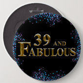 39. Geburtstag Button (Vorne & Hinten)