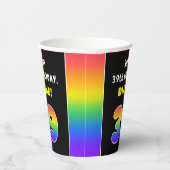 39. Geburtstag: Farbiger Regenbogen # 39, Individu Pappbecher (Rechts)