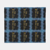 39. Geburtstag Fleecedecke (Vorderseite (Horizontal))