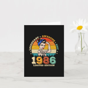 39. Geburtstag Frauen 1986 Vintage 39. Geburtstags Karte