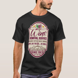 39. Geburtstag I Label Wine Decanter I Weinentnahm T-Shirt