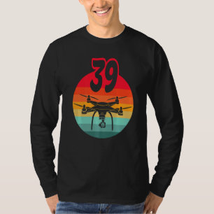 39. Geburtstag I Retro Remote Kontrolle Drohnen mi T-Shirt