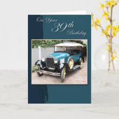 39. Geburtstag Karte (Gelbe Blume)