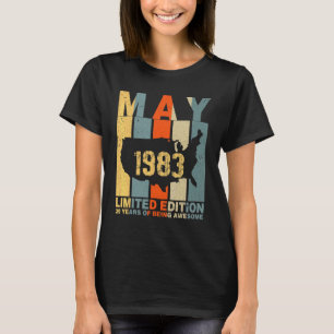 39. Geburtstag Mai 1983 39 Jahre Phantastisch T-Shirt