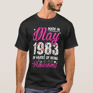 39. Geburtstag Phantastisch seit Mai 1983 T-Shirt