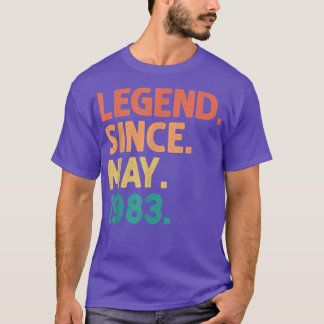 39. Geburtstag seit Mai 1983 39 Jahre alt V T-Shirt