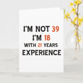 39. Geburtstagsdesigns Karte (Gelbe Blume)