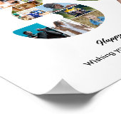 39. Geburtstagsfeier Nummer 39 Fotocollage Poster (Ecke)