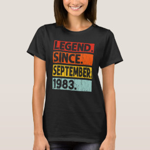 39. Geburtstagsfeier Seit September 1983 39 Jahr T-Shirt