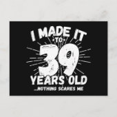 39 Jahre alt Sarcastic Meme Funny 39. Geburtstag Postkarte (Vorderseite)
