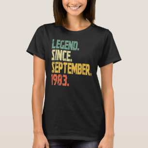 39 Jahre alte Legende seit September 1983 49. Bir T-Shirt