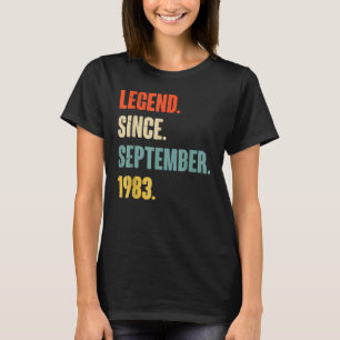 39 Jahre alte Legende seit September 1983 49. Bir T-Shirt