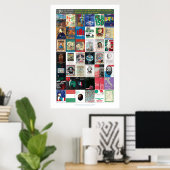 39 Jahre italienisches Kulturplakat Poster (Heimbüro)