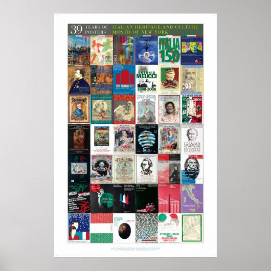 39 Jahre italienisches Kulturplakat Poster (Vorne)
