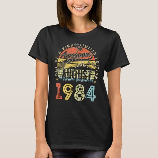 39 Jahre Phantastisch seit August 1984 39. Geburts T-Shirt (Vorderseite)