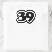 39 Japanisch Slang Sankyu Ovaler Aufkleber (Tasche)