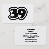 39 Japanisch Slang Sankyu Visitenkarte (Vorne/Hinten)