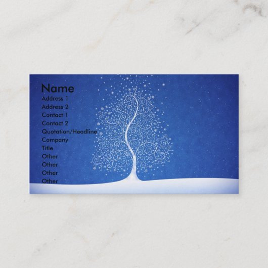 39, Name, Anschrift 1, Anschrift.. Visitenkarte (Vorderseite)