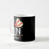 #39;s Mein Sohn da draußen Baseball Mama Mama Mütt Kaffeetasse (Vorderseite Links)