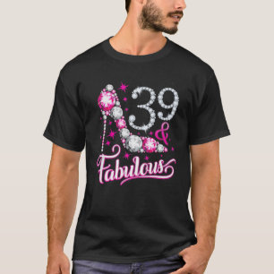39. und fabelhafte 39. Geburtstagsgestaltung für T-Shirt